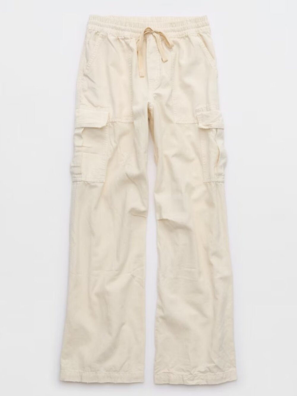 Aerie Village Cargo Pant Wide-Leg Elastic Waist High-Rise